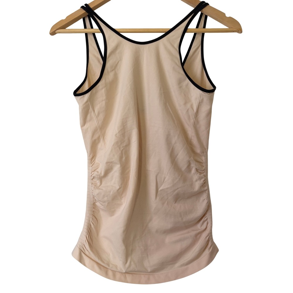 Lululemon In The Flow Tank Heathered Butter Pink Top Sz 8/10‎ EUC